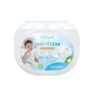 Gentle Hypoallergenic Laundry Detergent Pods for Sensitive Skin with Mild Fragrance Deep Cleaning Zero Irritation