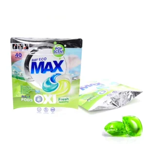 Glossy Laminated Packaging Ziplock Bags Custom Smell Proof Foil Stand up Pouches for Laundry Detergent Pods
