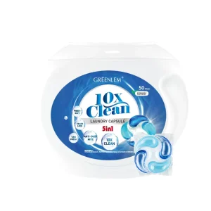 GreenlemLaundry Detergent Pods Five One Deep Clean Stain Removal Color Protection Softening Long Lasting Fresh Scent