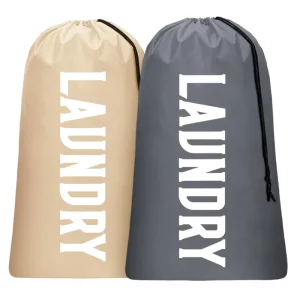 Heavy Duty Nylon Laundry Bag Drawstring Closure Washable Large Capacity Laundry Pouch for College Dorm Room Travel Essentials