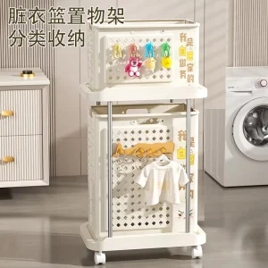 High Quality Household Large Capacity Bathroom Collapsible Laundry Hamper Bin Organizer Plastic Foldable Dirty Clothes Basket