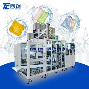 High Speed Electric Fully Automatic Eco-Friendly PVA Water Soluble Film Laundry Detergent Pods Packing Machine