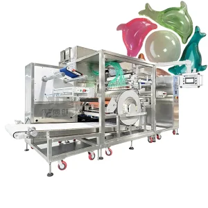 High Speed Full Automatic PVA Water Soluble Film Packaging Machine Filling Sealing for Laundry Detergent Dishwasher Pods