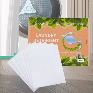 KELEE Eco Friendly Laundry Detergent Paper Sheets Laundry Strips Drawer Box Clothes Wash Soap Paper