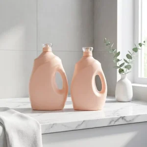 Large 3L 5L HDPE Pump Dispenser Bottle Handle Thickened for Laundry Detergent Fabric Softener Clothing Care OEM