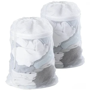 Large Mesh Laundry Bag with Drawstring Fine Net Wash Bag for Delicate Underwear Socks Lingerie Machine Washable