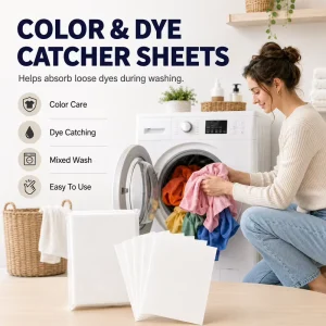 Laundry Color Catcher Sheets Prevent Clothes Staining Anti Dye Color Absorbing Filter Household Laundry Dye Trapping Sheets