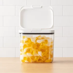 Laundry Pods Container Dispenser for Laundry Room Organization Plastic Pod Beads Detergent Containers for Storage