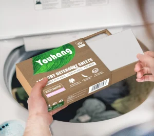 Laundry Sheet Washing Detergent Paper Soap Sheets Hypoallergenic Waterless Detergent in Sheets