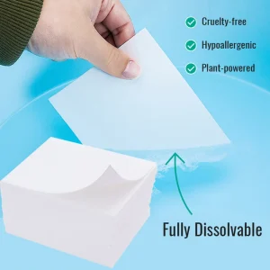 Laundry Sheets Deep Cleaning Eco Friendly High Foam Effective Portable Fully Dissolved Laundry Detergent Sheets