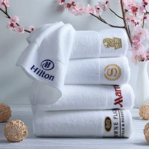 Luxury Hotel Towel Set 100% Cotton Face Hand and Bath Towels Quick Dry Spa Towel Set