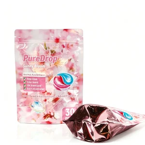 Manufacturer Customize Printed Laundry Pod Resealable Stand Bag VMPET Light & Moisture Proof Multi Sizes
