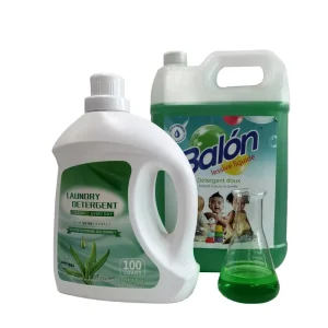 Manufacturer OEM Concentrated Laundry Detergent Clothes Washing Soap Liquid Detergent with Color Care Green Color Detergent