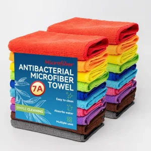 Microfiber Cleaning Cloths Washable Kitchen Dish Cloth Reusable 80% Polyester 20% Polyamide Antibacterial Towels