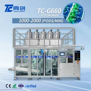 Multi Function Multi Cavity High Accuracy Automatic Efficient Water Soluble Laundry Pod Packing Machine