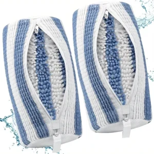 New Reusable Blue White Shoe Cleaning Washing Machine Bag Laundry Shoe Bag with Lockable Zipper