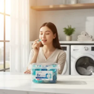 OEM Wegwerpkleding Wasparels Bloemengeur Wasmiddel 30% 50% Actieve Ingrediënten Bulk