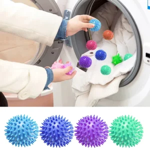 PVC Dryer Balls Reusable Laundry Washing Drying Fabric Softener Ball Dry Laundry Products Accessories Washing Ball