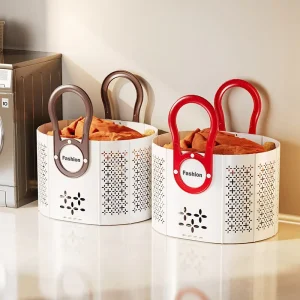 Plastic Foldable Large Capacity Modern Simple Dirty Clothes Laundry Basket for Home Bathroom Storage