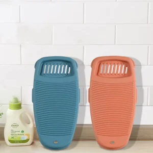 Plastic Thicken Washboard With Soap Holder Box Portable Clothes Washing Board Bathroom Antislip Laundry Accessories Tools