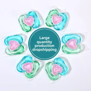 Powerful Decontamination Deep Cleansing Perfume Based Concentrated Detergent Pods Long Lasting Fragrance Laundry Beads Gel Shape