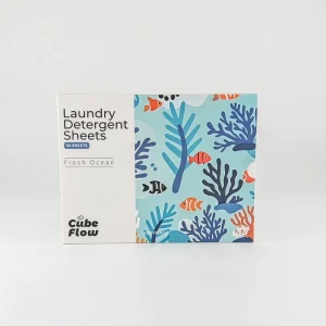 Private Label 50sheet 100 Load Ocean Detergent Sheets 8X Deep Cleaning Laundry Detergent Sheets Private Label