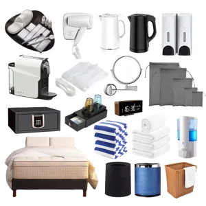 Professional One Stop Supply Full Set Guest Room Supplies for Hotel Renovation Projects