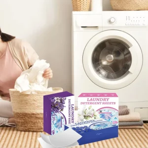 Pure Natural Plant Eco Friendly Disposable Biodegradable Laundry Detergent Sheets for Automatic Washing Machines