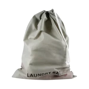Recyclable Foldable Gray Hotel Laundry Bag with Customizable Logo for Home Traveling Spa Use