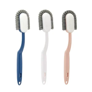 Shoe Clean and Care Cleaning Brush Scrubbing Tool Hanging Design Multifunction Long Handled Shoe Brush