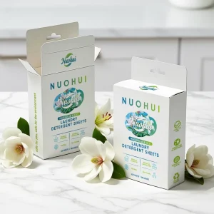Space saving Concentrated Laundry Sheets Dissolvable Washing Soap Sheets for Travel Home Eco Laundry Detergent Sheet
