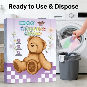 Teddy Island Accesorios Color Absorbing Laundry Sheets Eco Friendly Dye Trapping Sheets