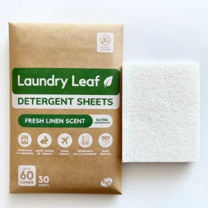 Travel Size Biodegradable Organic Eco Friendly Cleaning Stain Remover Laundry Tablets Laundry Detergent Sheets With Enzyme