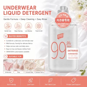 Underwear Liquid Detergent Eco Friendly Hypoallergenic Gentle Care Deep Stain Removal Low Foam Easy Rinse Antibacterial Laundry