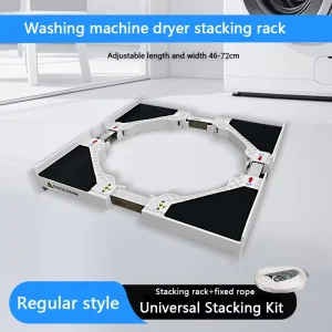 Washing Machine Parts Adjustable Base Laundry Dryer Bathroom Accessories Set PP Material 46-72cm Household Use
