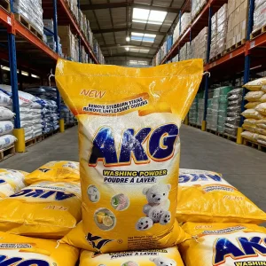 West African Market Eco Friendly Lemon Scented Washing Powder New Formula Laundry Detergent Stain Remover for Apparel